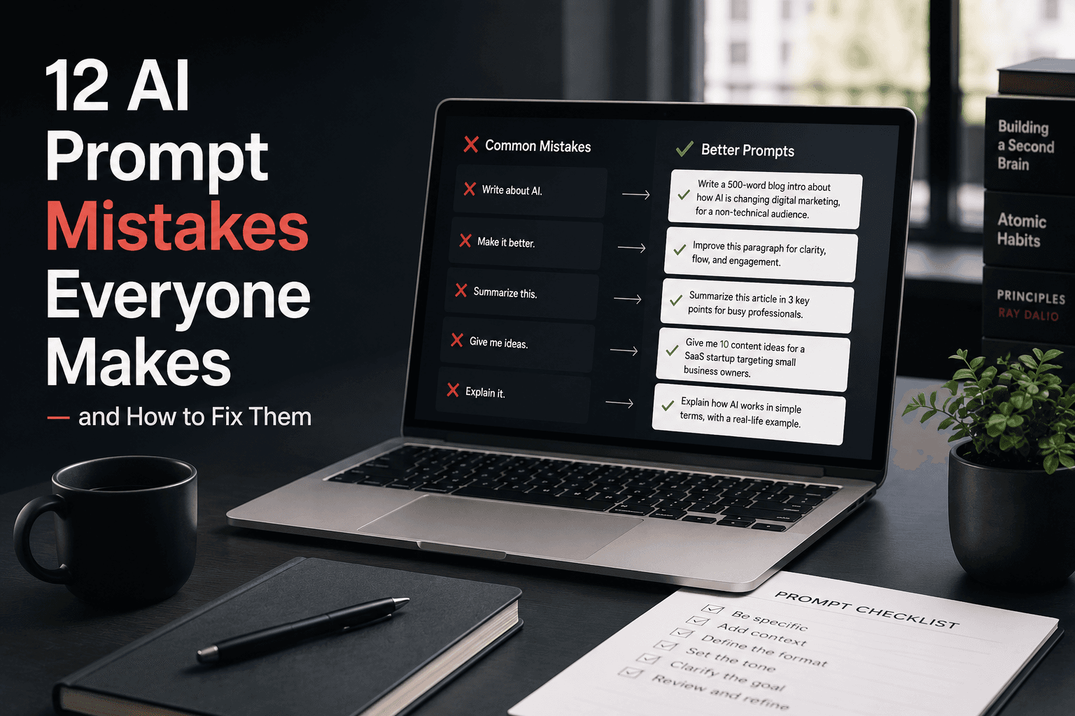 Article illustration: 12 AI Prompt Mistakes Everyone Makes — and How to Fix Them