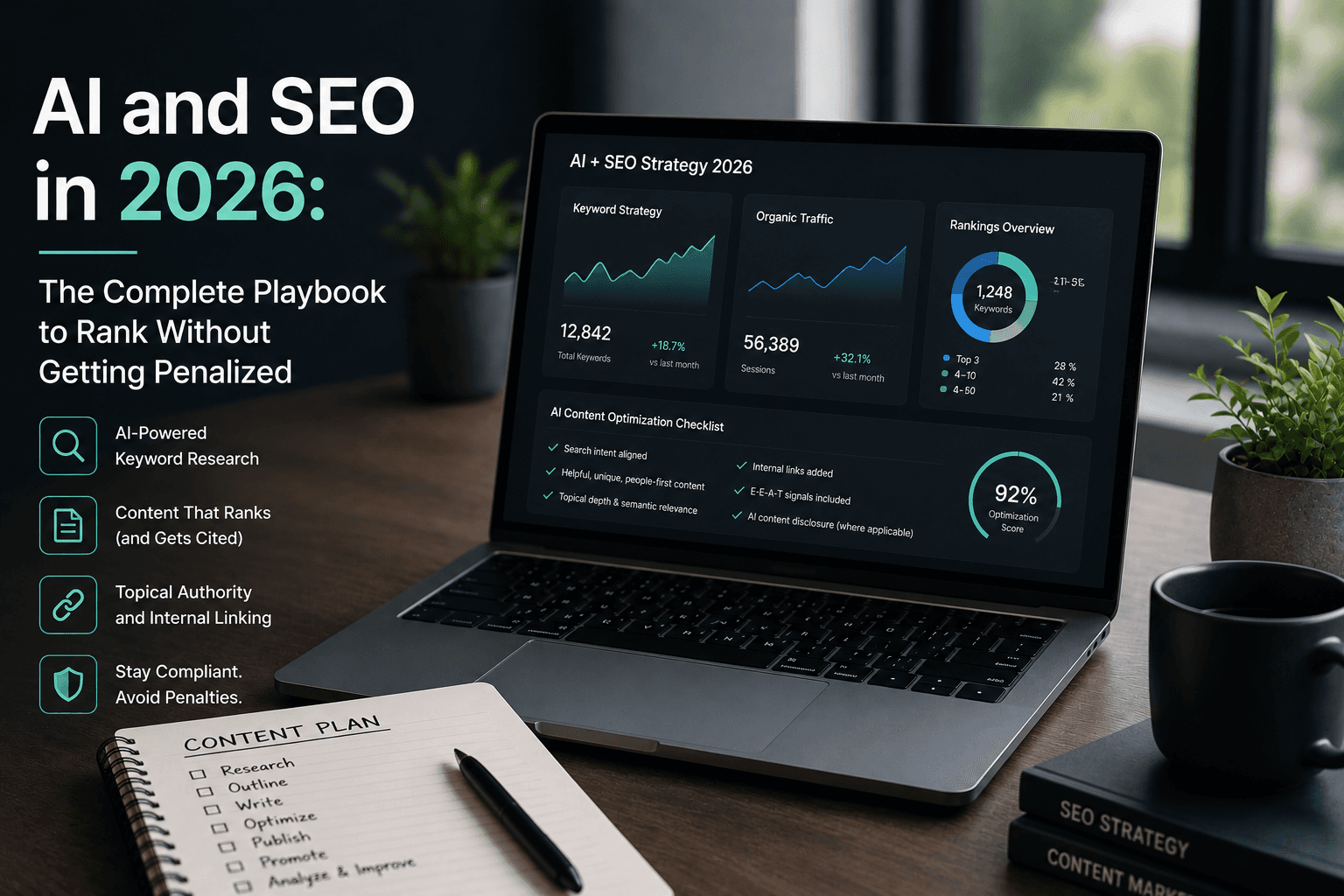 Article illustration: AI and SEO in 2026: The Complete Playbook to Rank Without Getting Penalized
