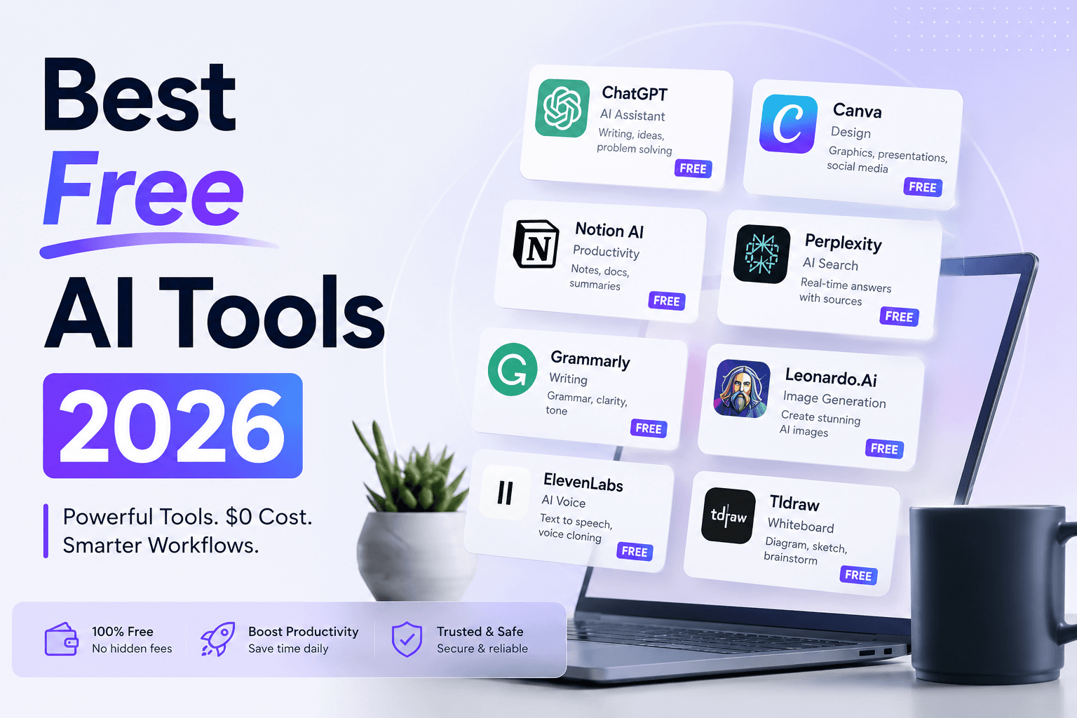 Article illustration: 7 Best Free AI Tools in 2026: Which Ones Are Actually Worth Using