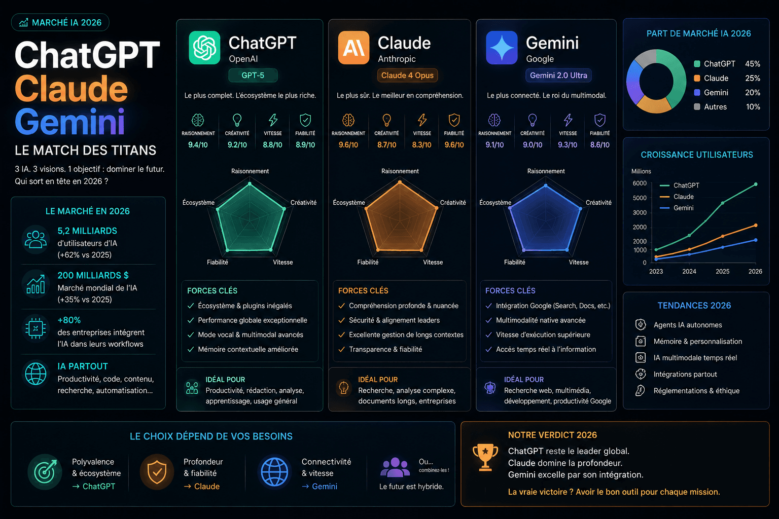 Article illustration: Is ChatGPT Losing to Claude and Gemini? What the Numbers Actually Say in 2026