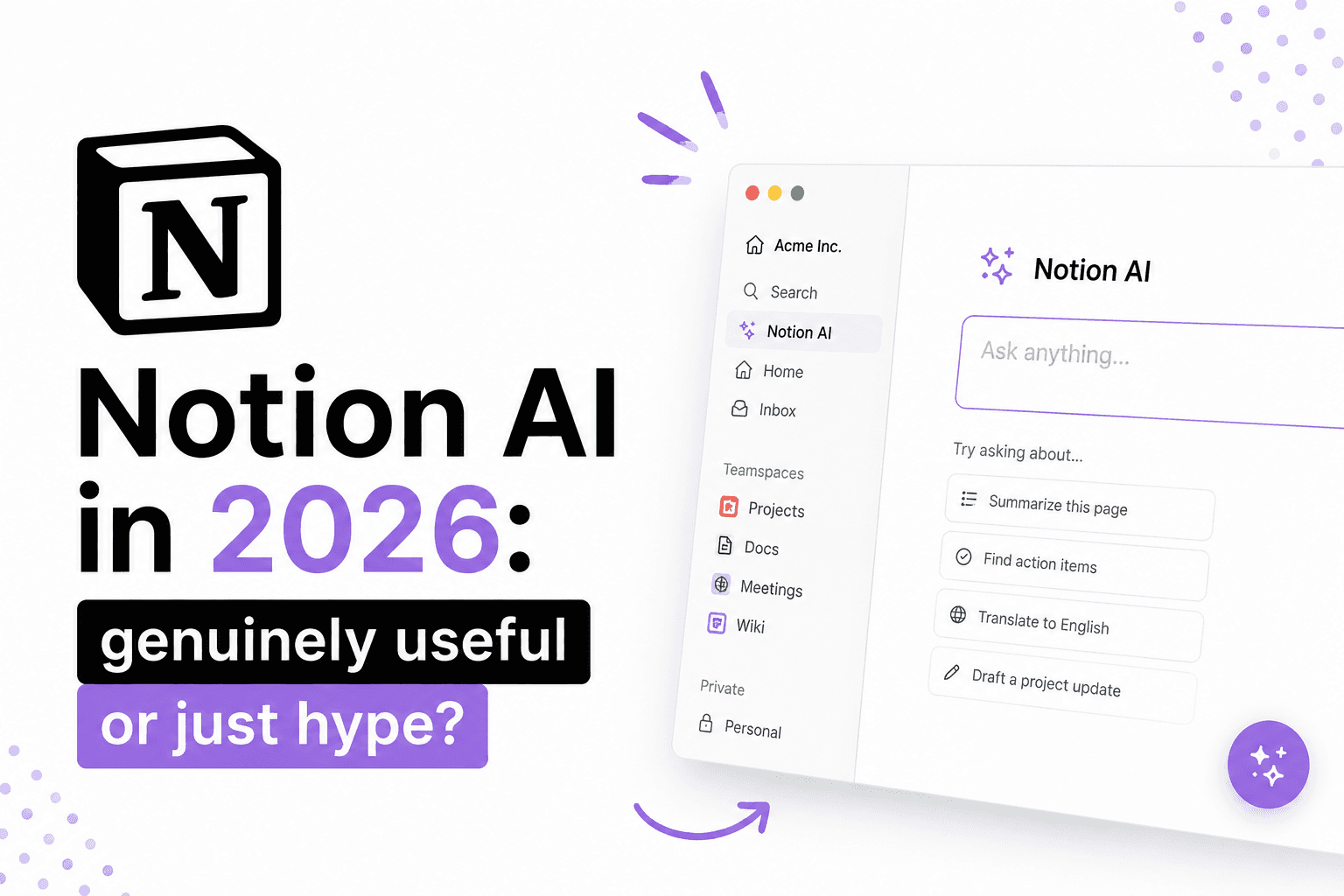 Article illustration: Notion AI in 2026: genuinely useful or just hype