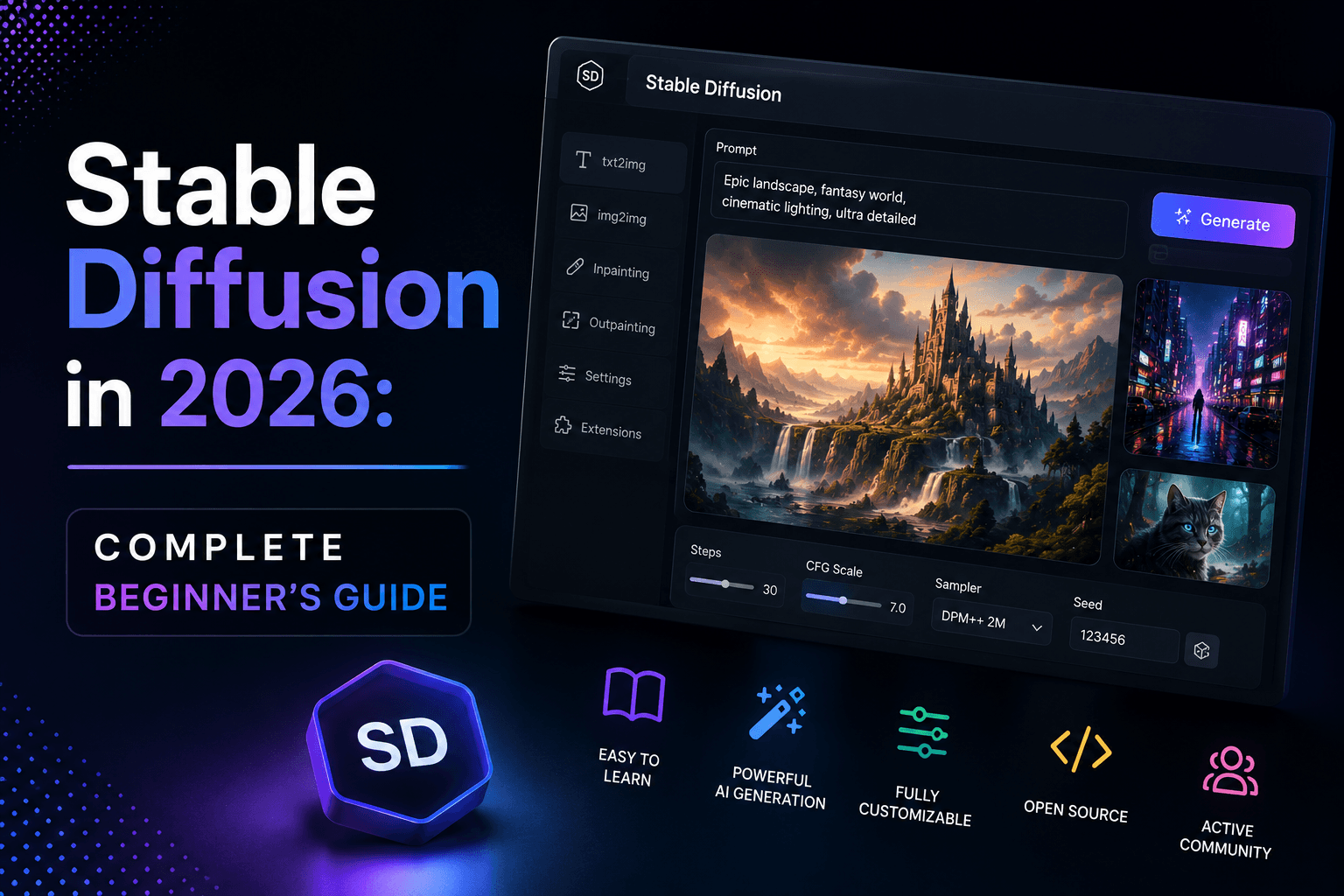 Article illustration: Stable Diffusion in 2026: complete beginner's guide